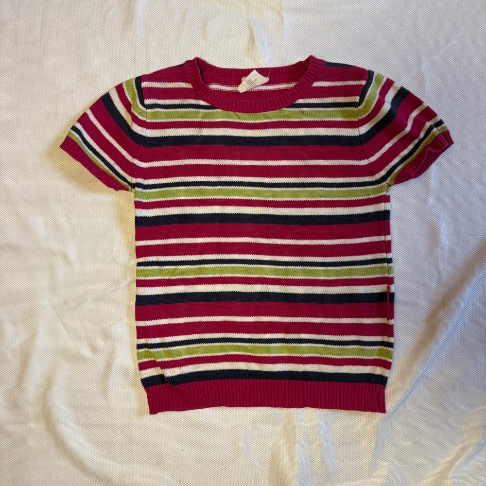 Crazy 8 Striped Knit Multicolor Sweater – Size 7/8